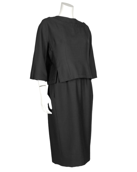 Black Demi Couture Cocktail Dress