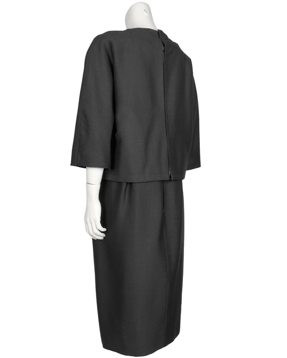 Black Demi Couture Cocktail Dress