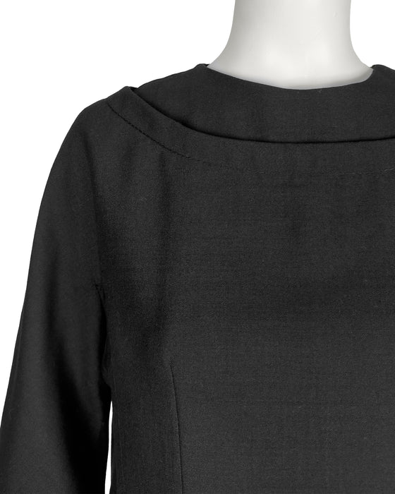 Black Demi Couture Cocktail Dress