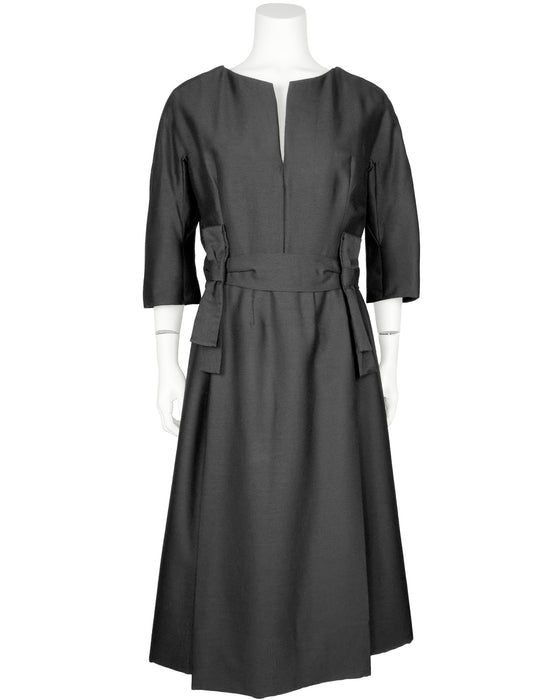 Black Wool Dress