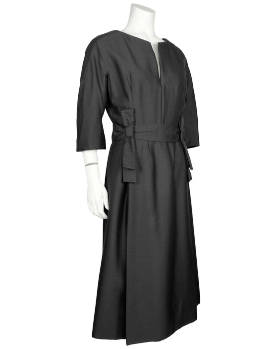 Black Wool Dress