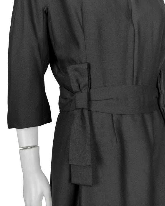 Black Wool Dress