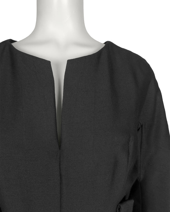 Black Wool Dress