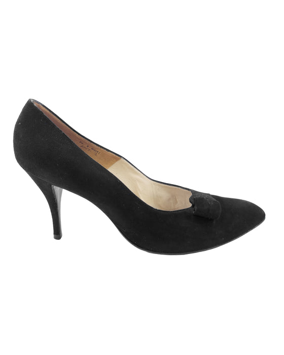 Black Suede Pumps by Roger Vivier