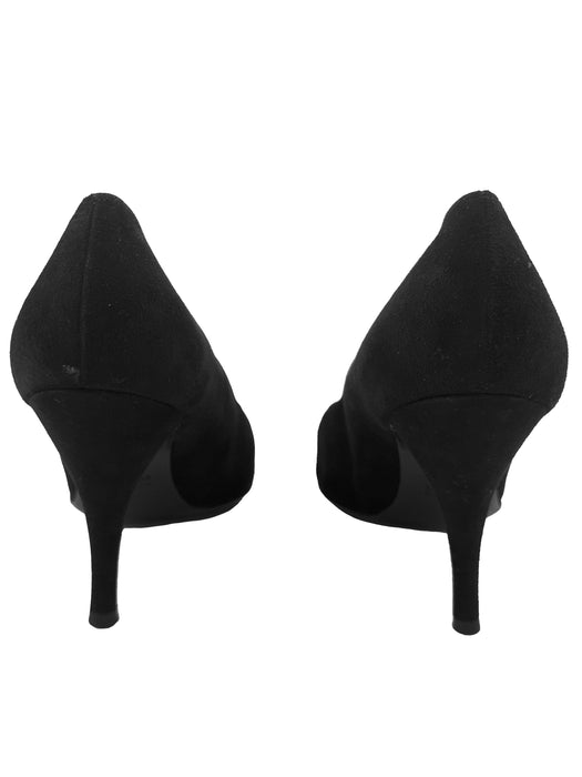 Black Suede Pumps by Roger Vivier