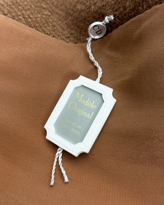 Tan Wool Jacket with Trim