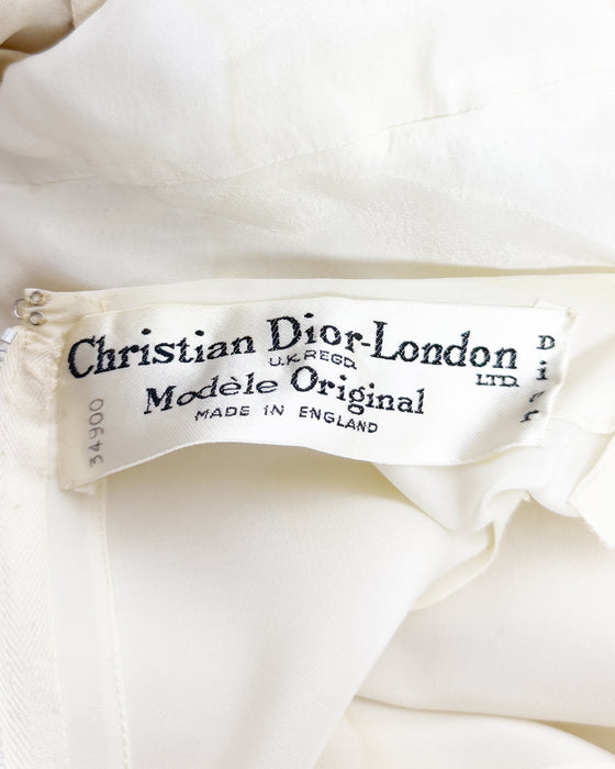 Yellow & Cream Silk Dress