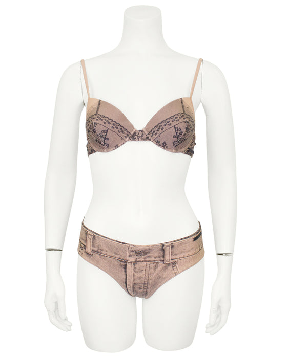 Spring/Summer 2006 Trompe L'oeil Lace and Denim Bikini