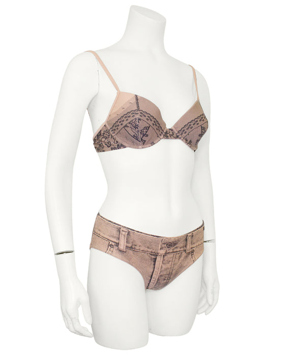 Spring/Summer 2006 Trompe L'oeil Lace and Denim Bikini