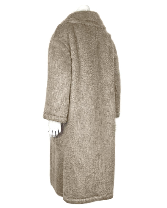Taupe/Pink Mohair Coat