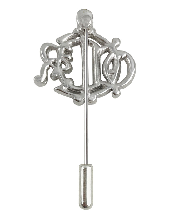 Silver-tone Rhinestone Stickpin