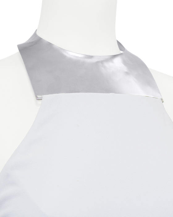 White Gown by Robert Lee Morris with Silvertone Neckplate from 1994