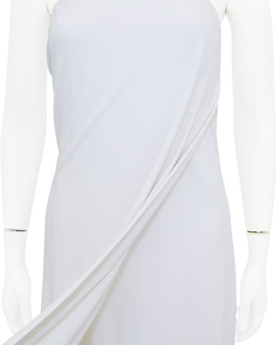 White Gown by Robert Lee Morris with Silvertone Neckplate from 1994