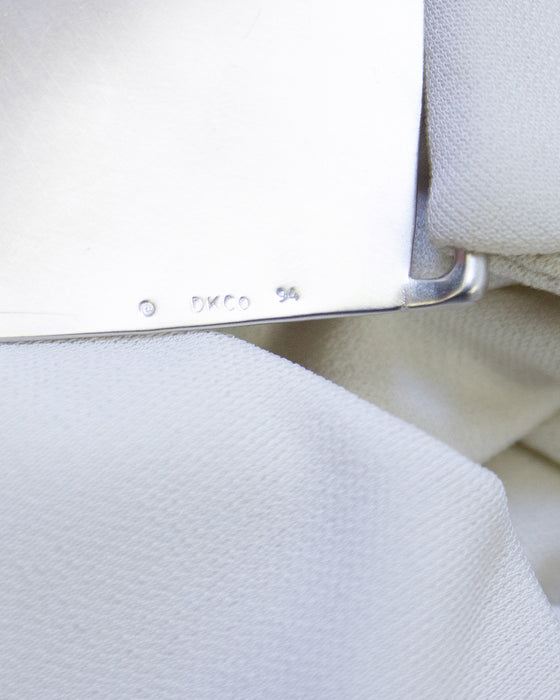 White Gown by Robert Lee Morris with Silvertone Neckplate from 1994
