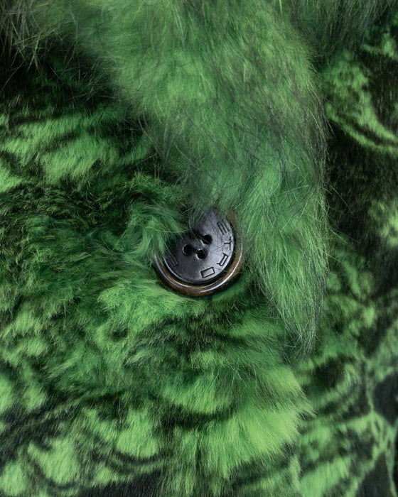 Green & Black Paisley Coat