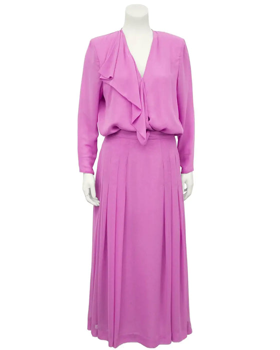 Pink 3 pc. Evening Suit with Jewelled Jacket