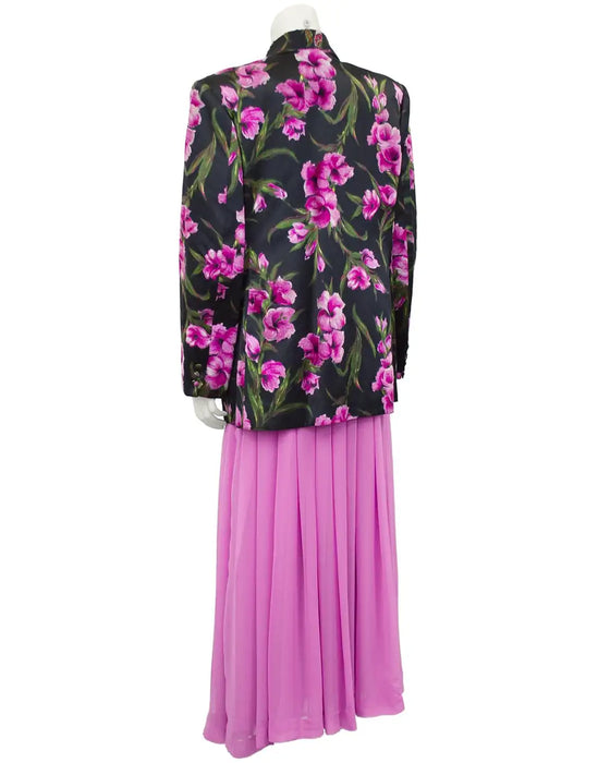 Pink 3 pc. Evening Suit with Jewelled Jacket