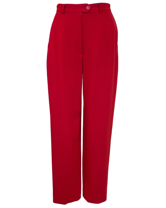 Red Pant Suit