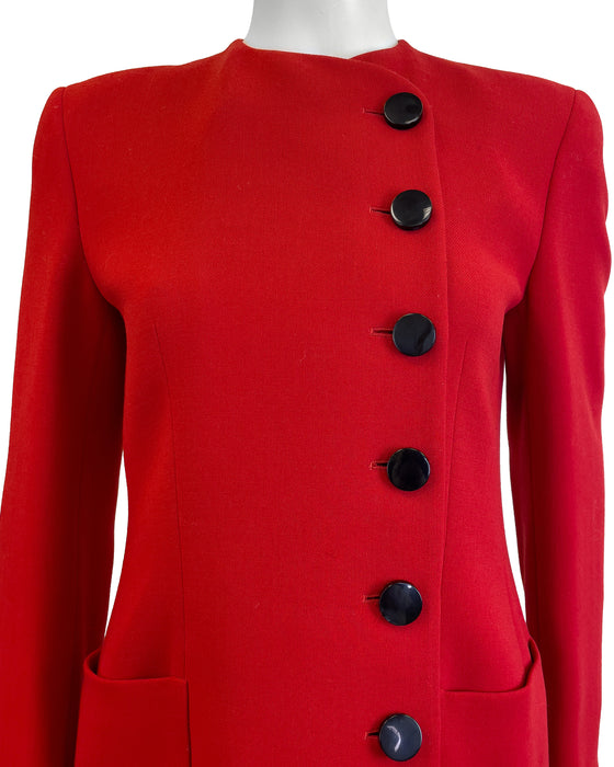 Red Pant Suit