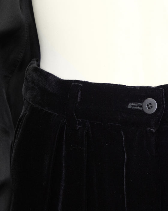Black Velvet Tuxedo Suit