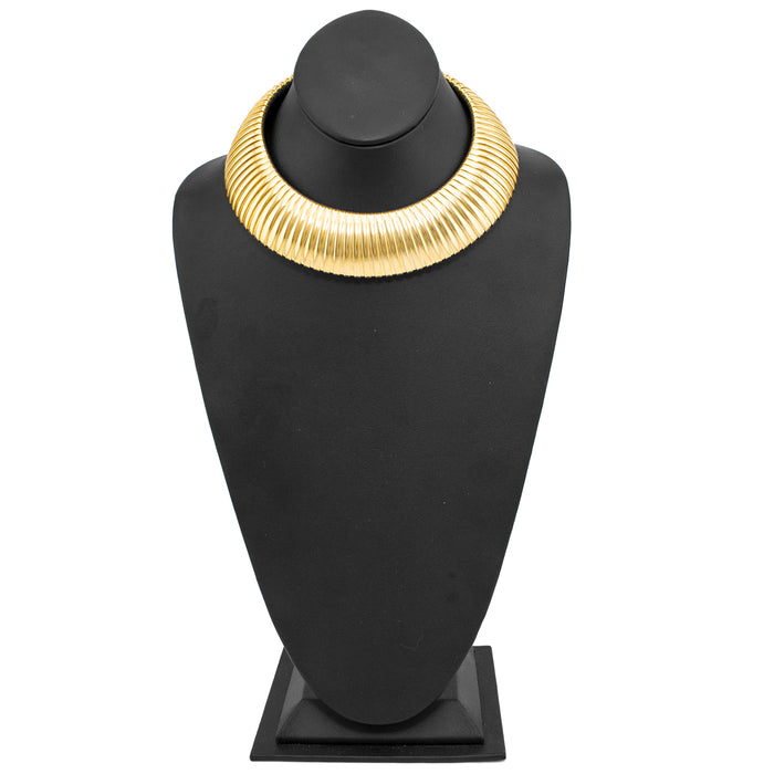 Gold Tone Tubogas Choker