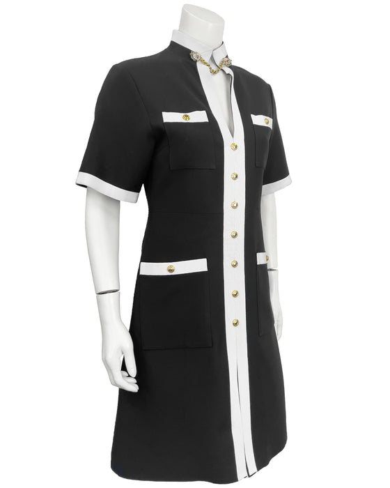 Black and White Day Dress