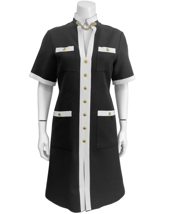 Black and White Day Dress