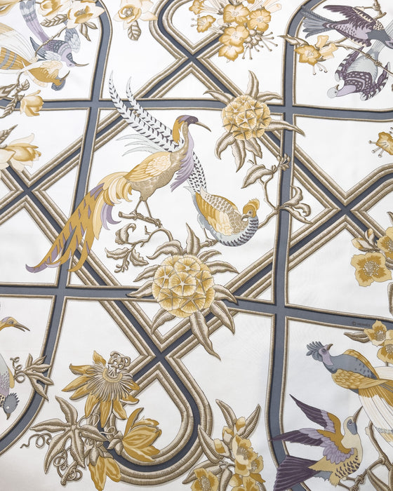 Black & Gold “Caraïbes” Silk Scarf