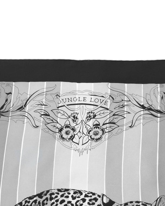 Black and Grey Silk Scarf by Robert Dallet