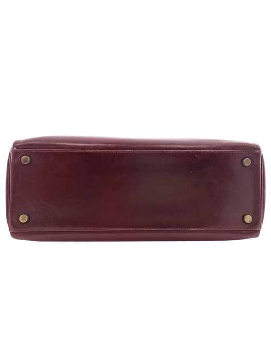 Bordeau 32 cm box Leather Retourne Kelly Bag