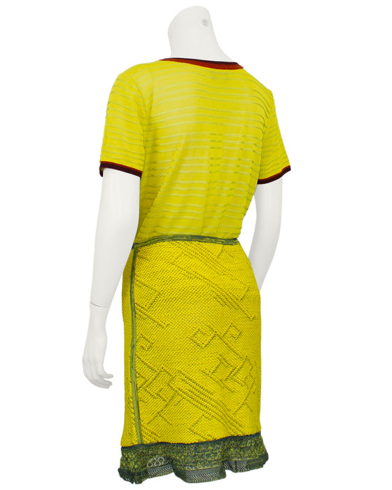 Chartreuse Knit Ensemble