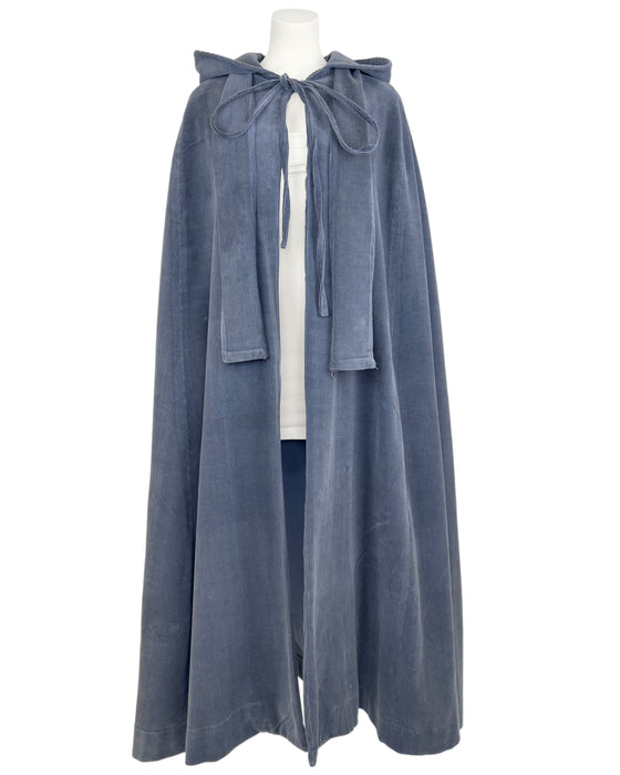 Blue Grey Corduroy Cape
