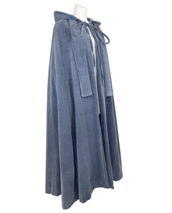 Blue Grey Corduroy Cape