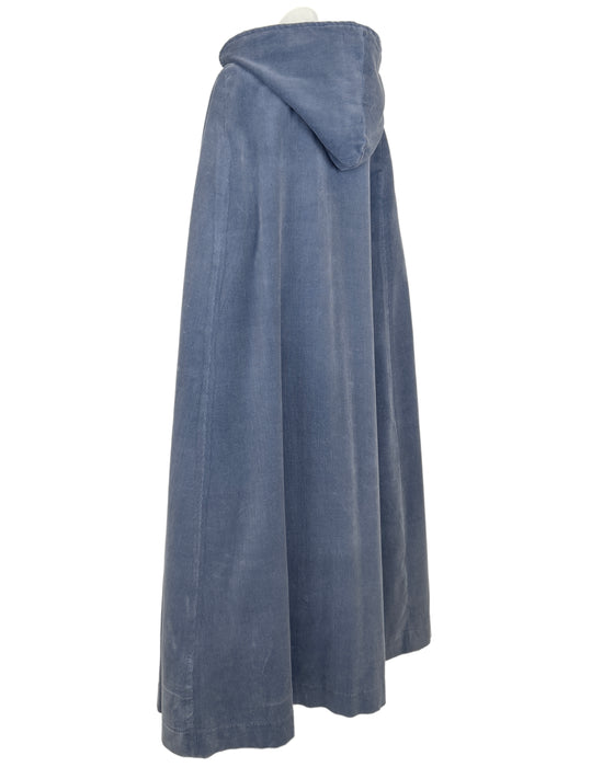 Blue Grey Corduroy Cape