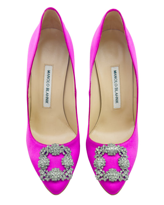 Pink Satin Hangisi Pumps