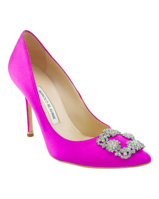 Pink Satin Hangisi Pumps