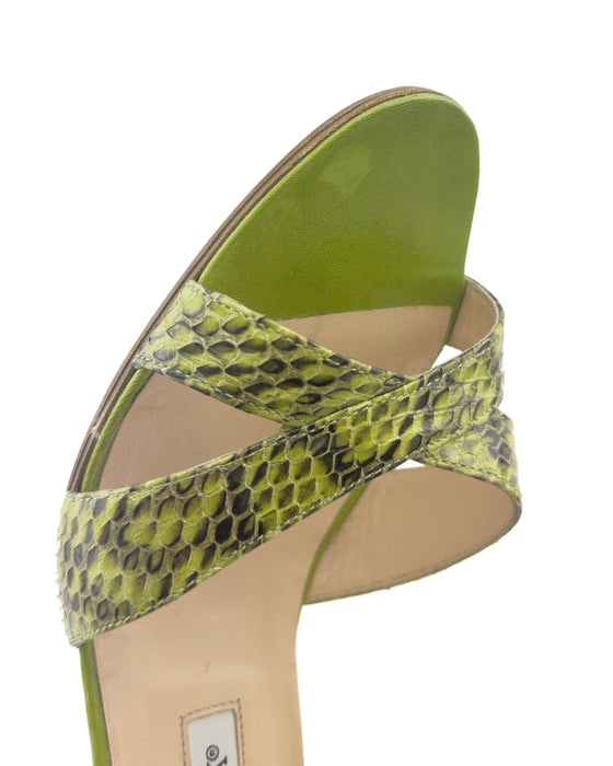 Green Callasli Slingback Sandals