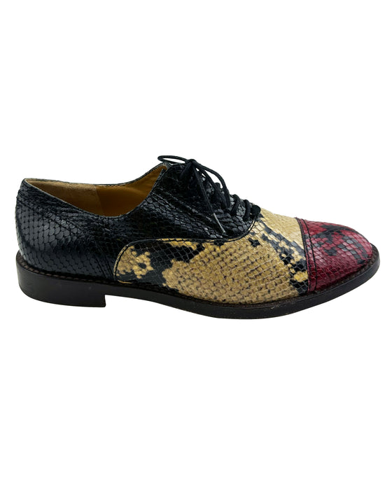 Multi Colour Snake Skin Oxfords