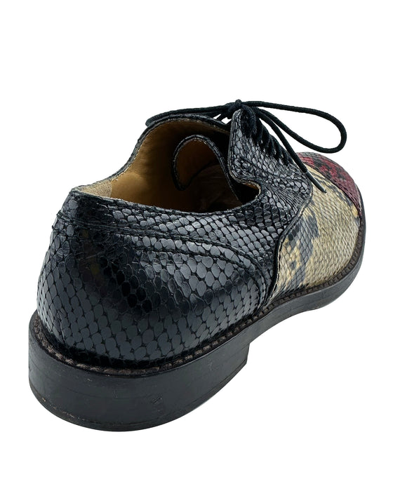 Multi Colour Snake Skin Oxfords