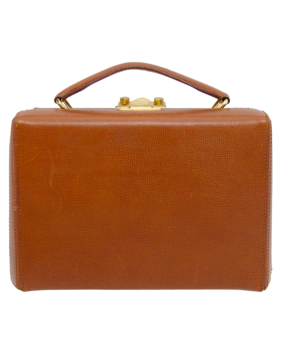 Chestnut Brown Small Grace Box Bag