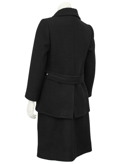 Black Pony Hair Dress and Jacket Set