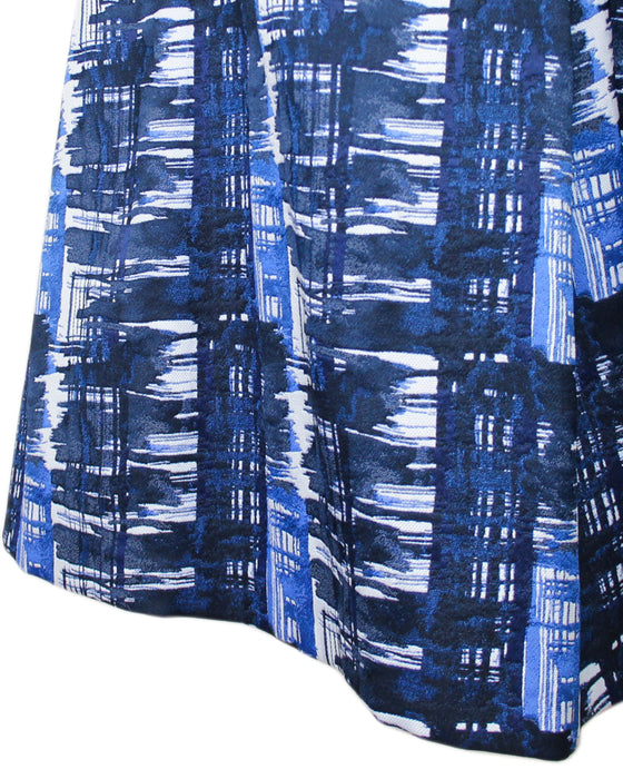 Blue Abstract Skirt