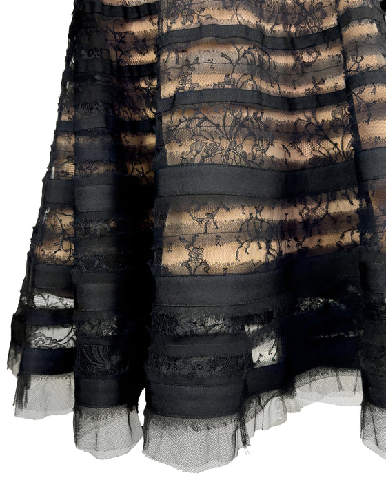 Black Longsleeve Lace Dress