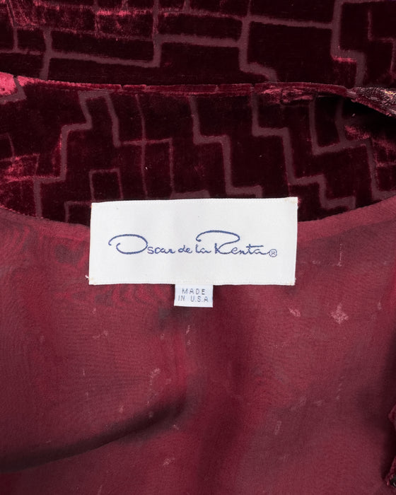 Burgundy Velvet Burnout Ensemble