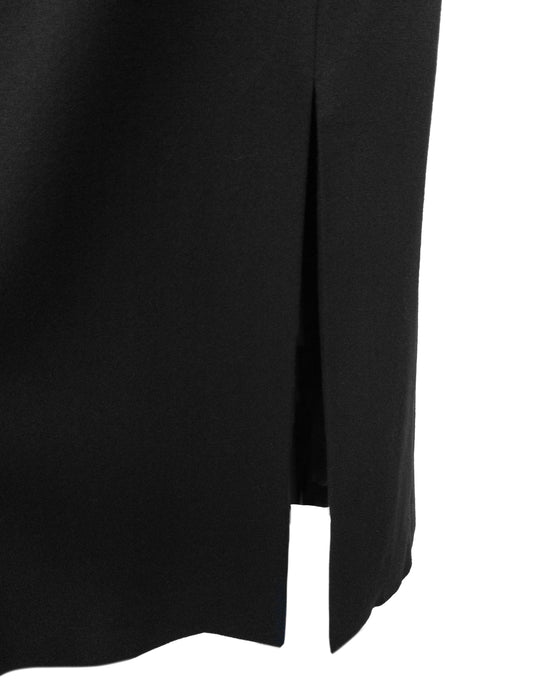 Black One Shoulder Gown with Ruffle