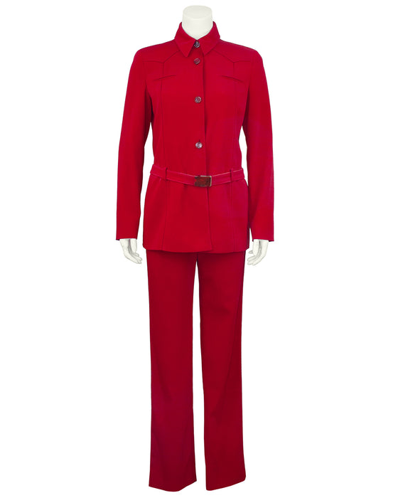 Red Suit with Belt