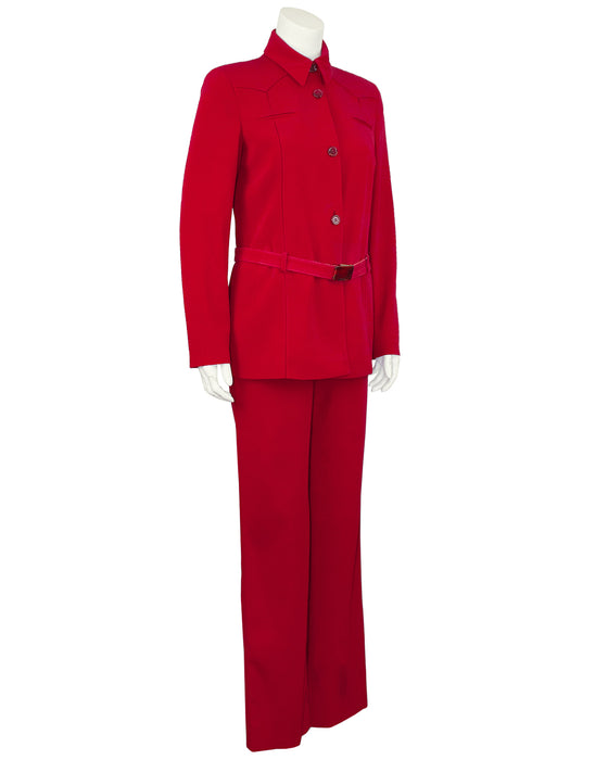 Red Suit with Belt