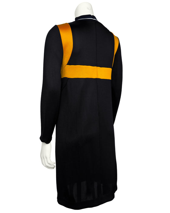 Black Knit Dress with Trompe L'oeil Bra Detail