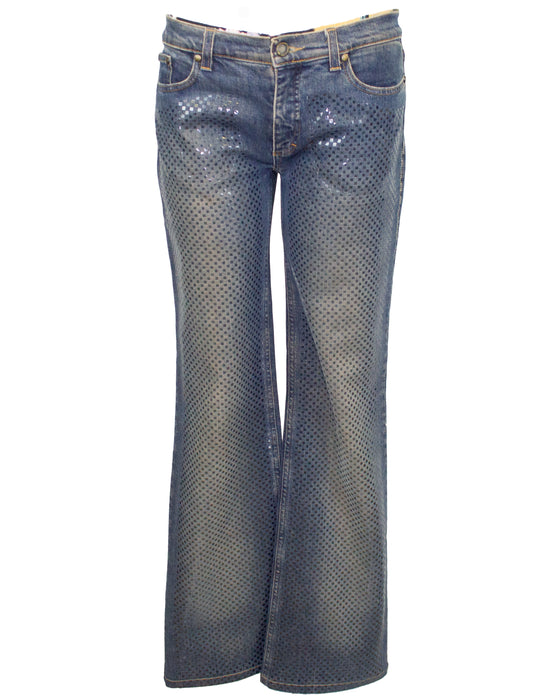 Blue Sparkle Finish Jeans