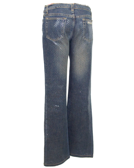 Blue Sparkle Finish Jeans